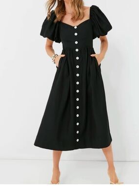 Pomander Place by Tuckernuck black Alexis Midi Dress | L/XL NWT